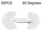 60 Degree Stainless Steel Thread Gauge - 30 Pcs - Tools >