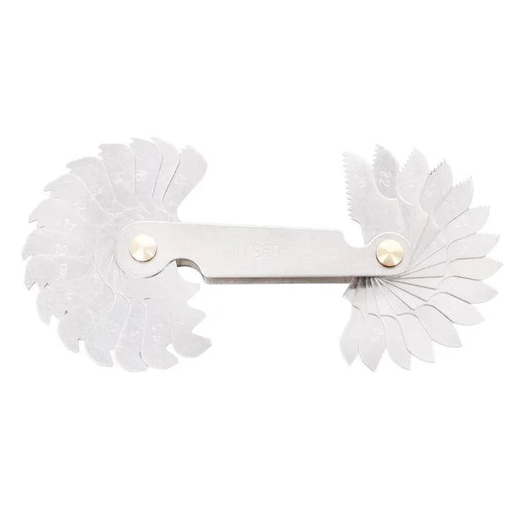 60 Degree Stainless Steel Thread Gauge - 30 Pcs - Tools >