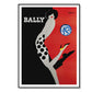 60cm x 90cm Fashion Bally Black Frame Canvas Wall Art