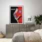 60cm x 90cm Fashion Bally Black Frame Canvas Wall Art