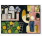60cm x 90cm Moroccans by Henri Matisse Black Frame Canvas