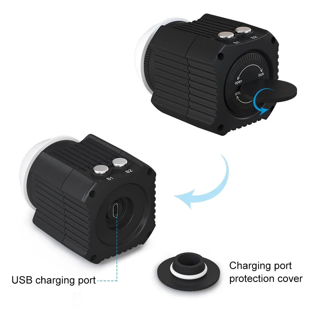 60m Waterproof Led Diving Light for Gopro Hero 12 - Perfect