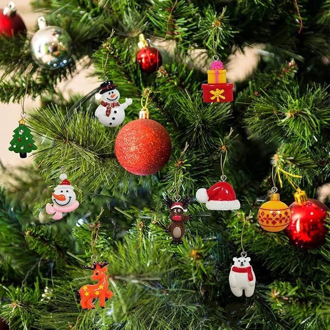 60pcs Mini Christmas Ornaments for Mini Tree Decorations