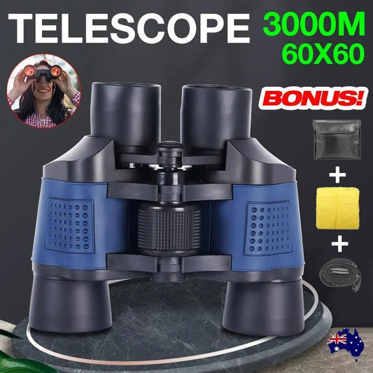 60X60 Day/Night Vision Binoculars Telescope 3000M