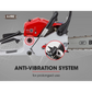 62CC Petrol Commercial Chainsaw 20 Bar E-Start Pruning