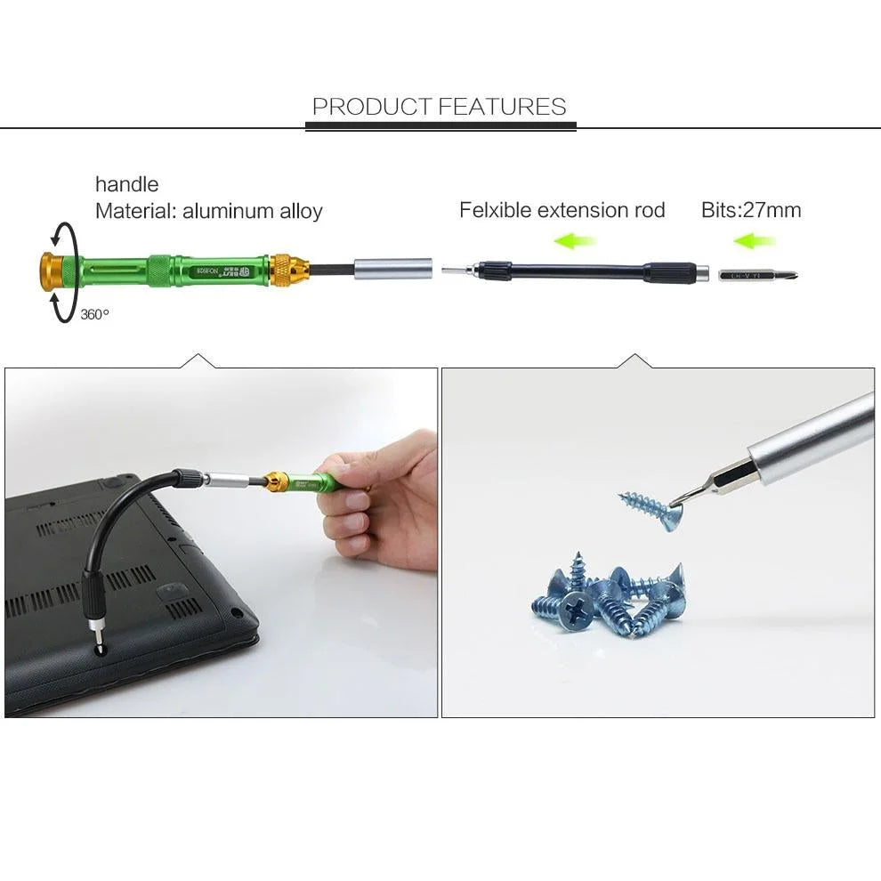 63-Piece Magnetic Screwdriver Set By Best Bst - Professional Bit Driver Kit-1915197383948505092