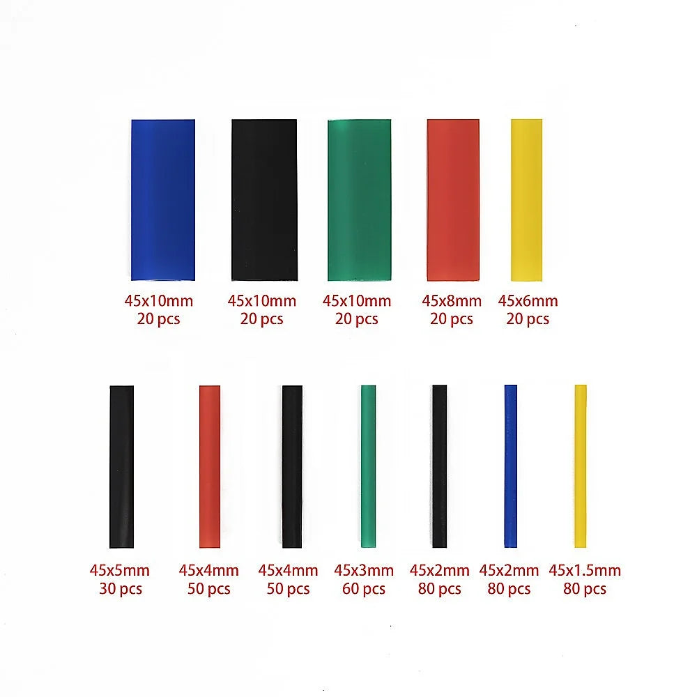 630pc Set Mixed Heat Shring Solder Seal Butt Wire