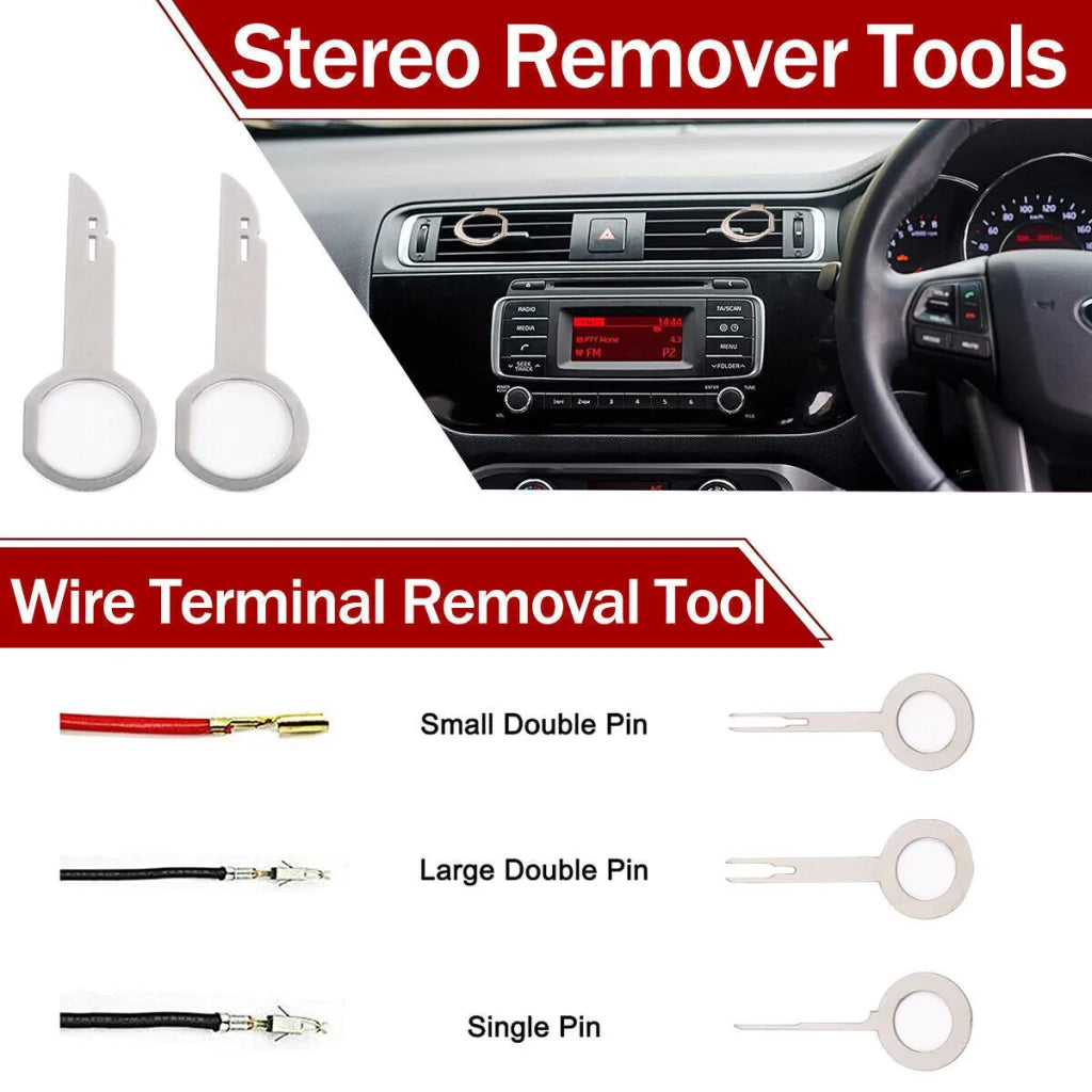 65pcs Car Trim Removal Tool Set Pry Bar Dash Kit - Auto