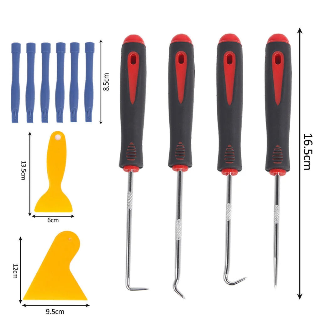 65pcs Car Trim Removal Tool Set Pry Bar Dash Kit - Auto