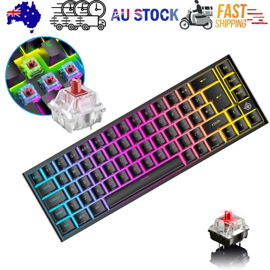 Black keys layout design with mechanical gaming keyboard pc