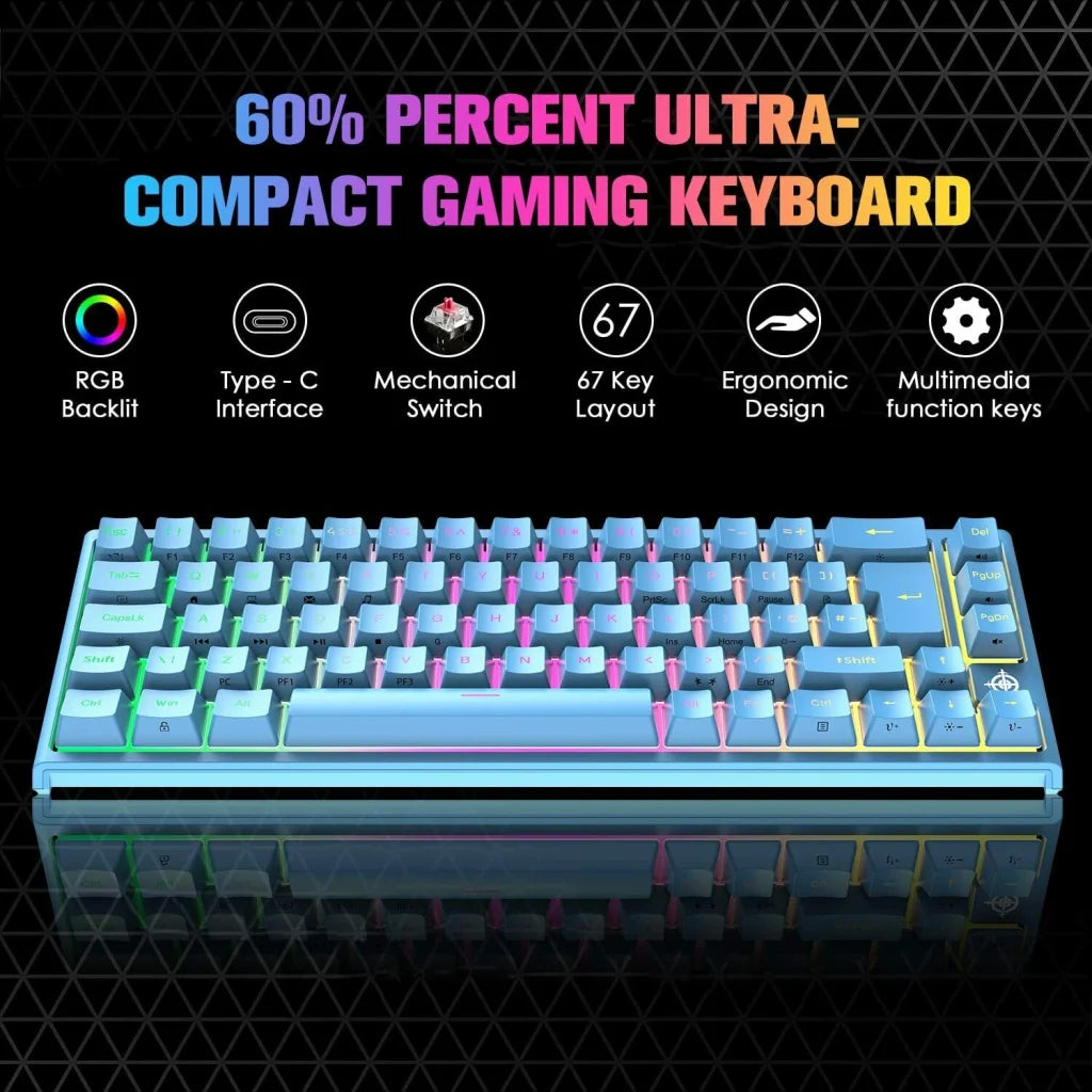 Keys layout design with mechanical gaming keyboard