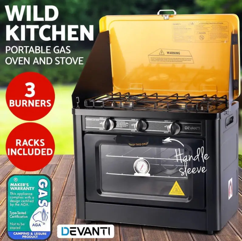 Master Outdoor Cooking with the Devanti Portable Oven