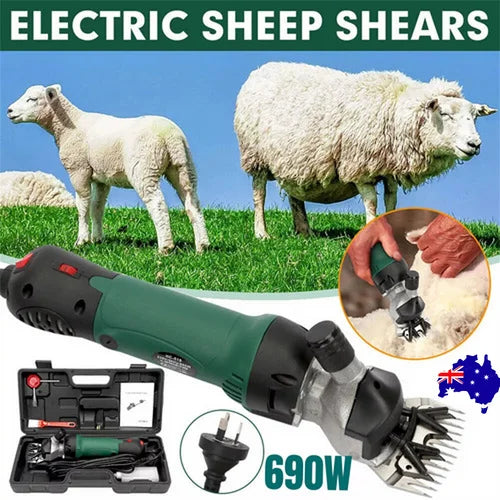 690W Electric Sheep Shears 2400R/Min 6 Speed Grooming Kit