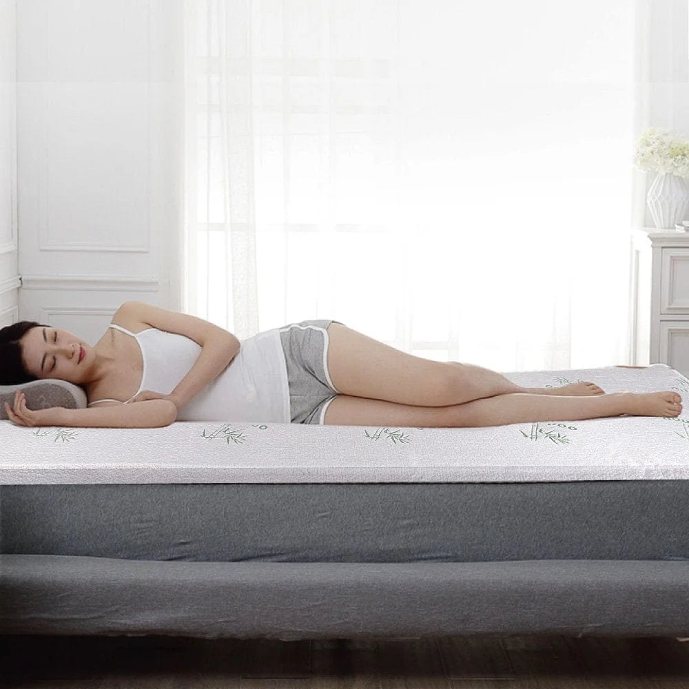 6cm Memory Foam Mattress Topper with Bamboo Cover - Double