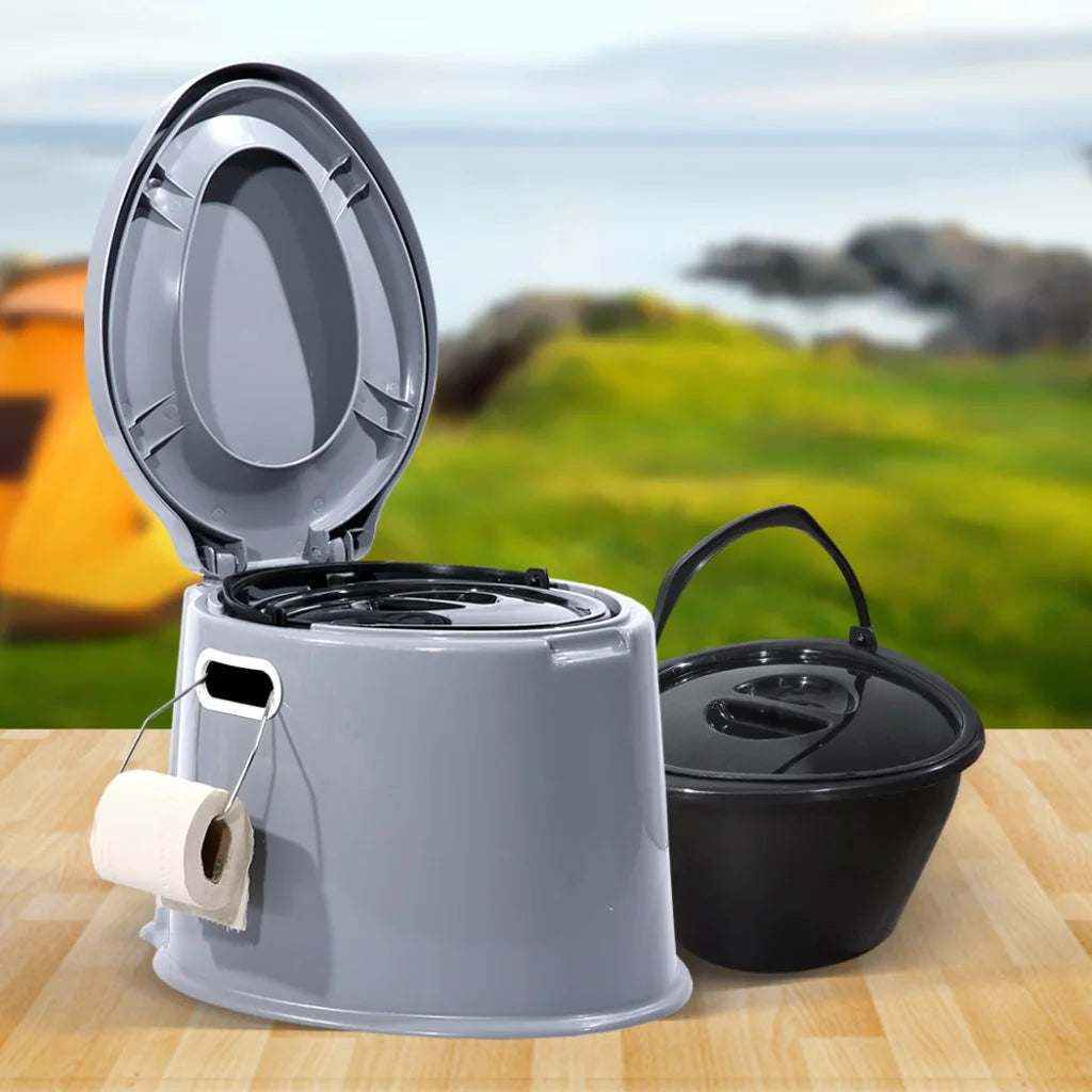 6L Camping Toilet Outdoor Portable Potty 621