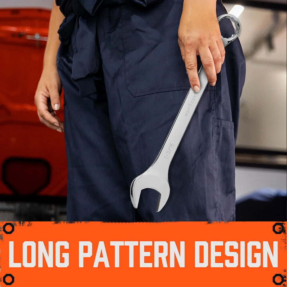 6Pc Extra Big Imperial Combination Spanner - Ring Open