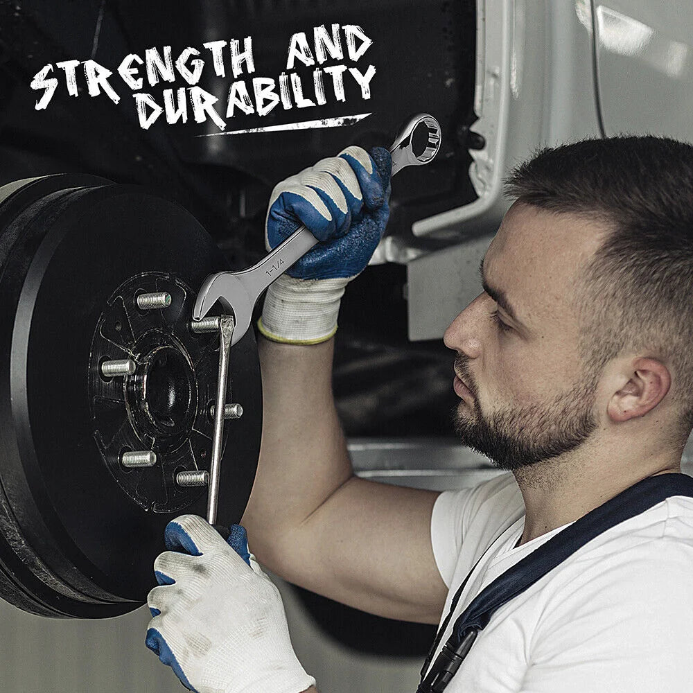 6Pc Extra Big Imperial Combination Spanner - Ring Open