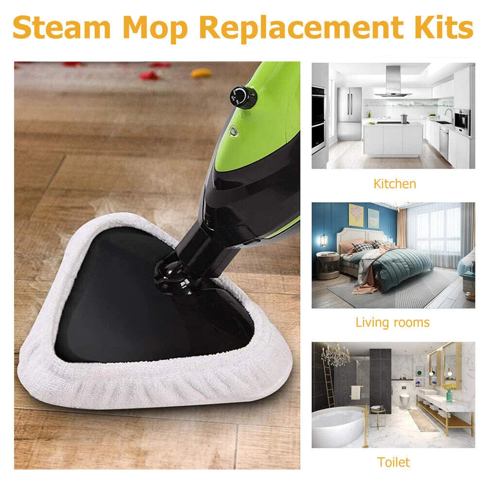 6PCS For H2O H20 Steam Mop Pads Replacement Reusable