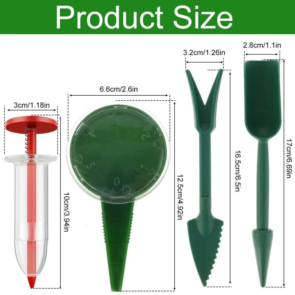 6PCS Garden Seeder Set Mini Seed Planting Tools Manual