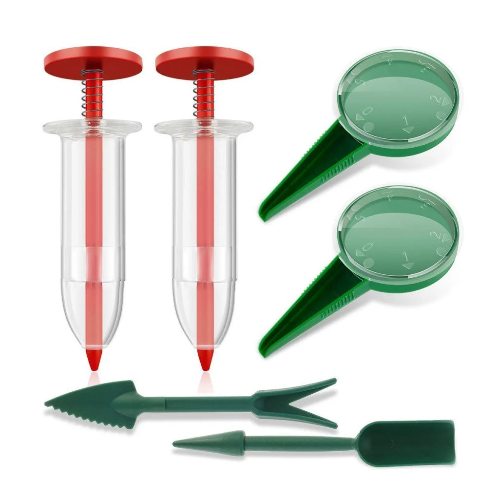 6PCS Garden Seeder Set Mini Seed Planting Tools Manual