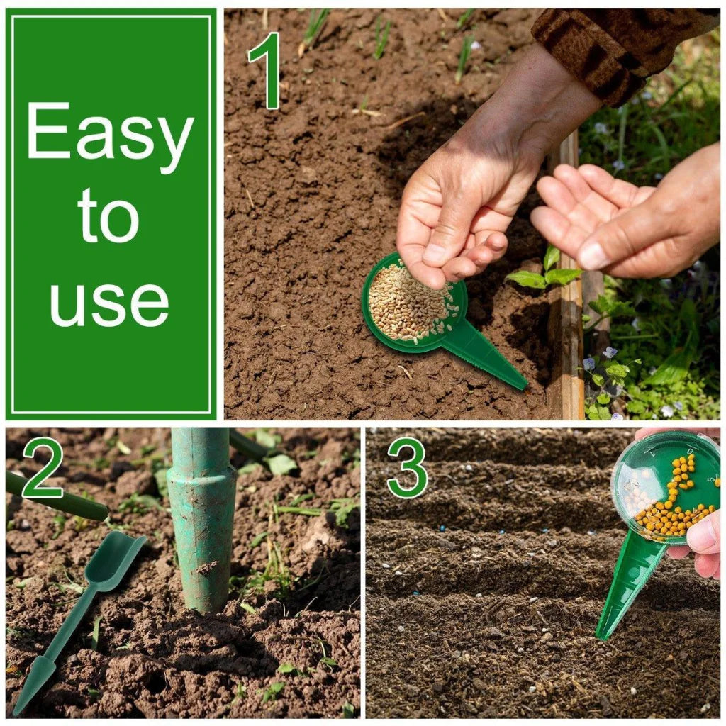 6PCS Garden Seeder Set Mini Seed Planting Tools Manual