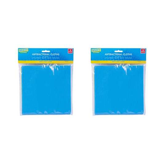 6PK Spiffy 15cm Antibacterial Cellulose Cloths appliances kitchen