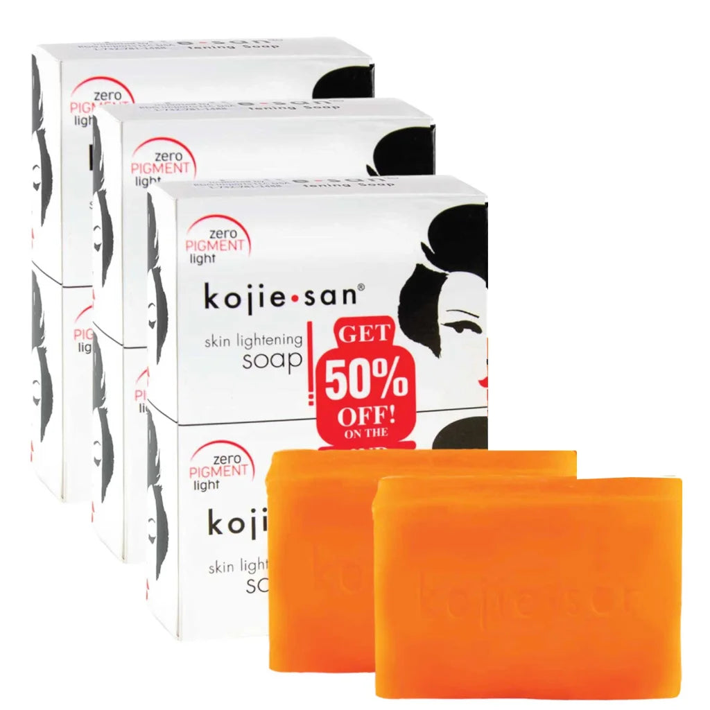 6x 135g Kojie San Soap with Bar Original Kojic Acid Bars