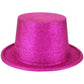 6x Glitter Top Hat Fancy Party Plastic Costume Tall Cap Fun