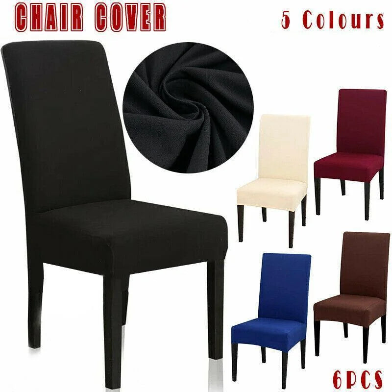 6X Stretch Chair Cover Seat Covers Spandex Washable Banquet