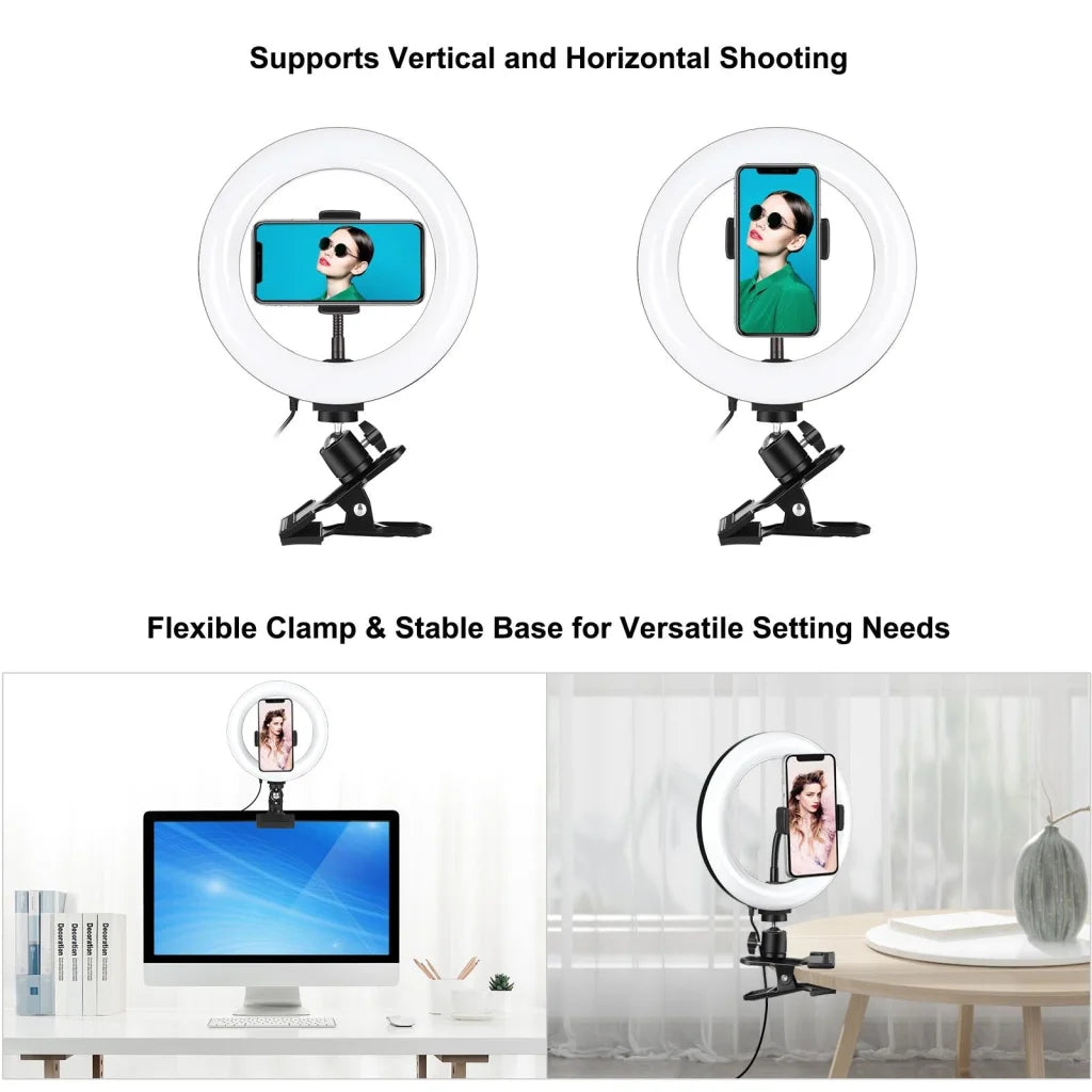 7.9 Ring Selfie Light with Dual Colour Led for Vlogging &