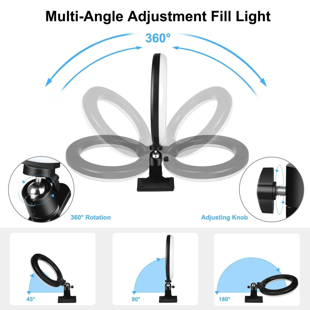 7.9 Ring Selfie Light with Dual Colour Led for Vlogging &