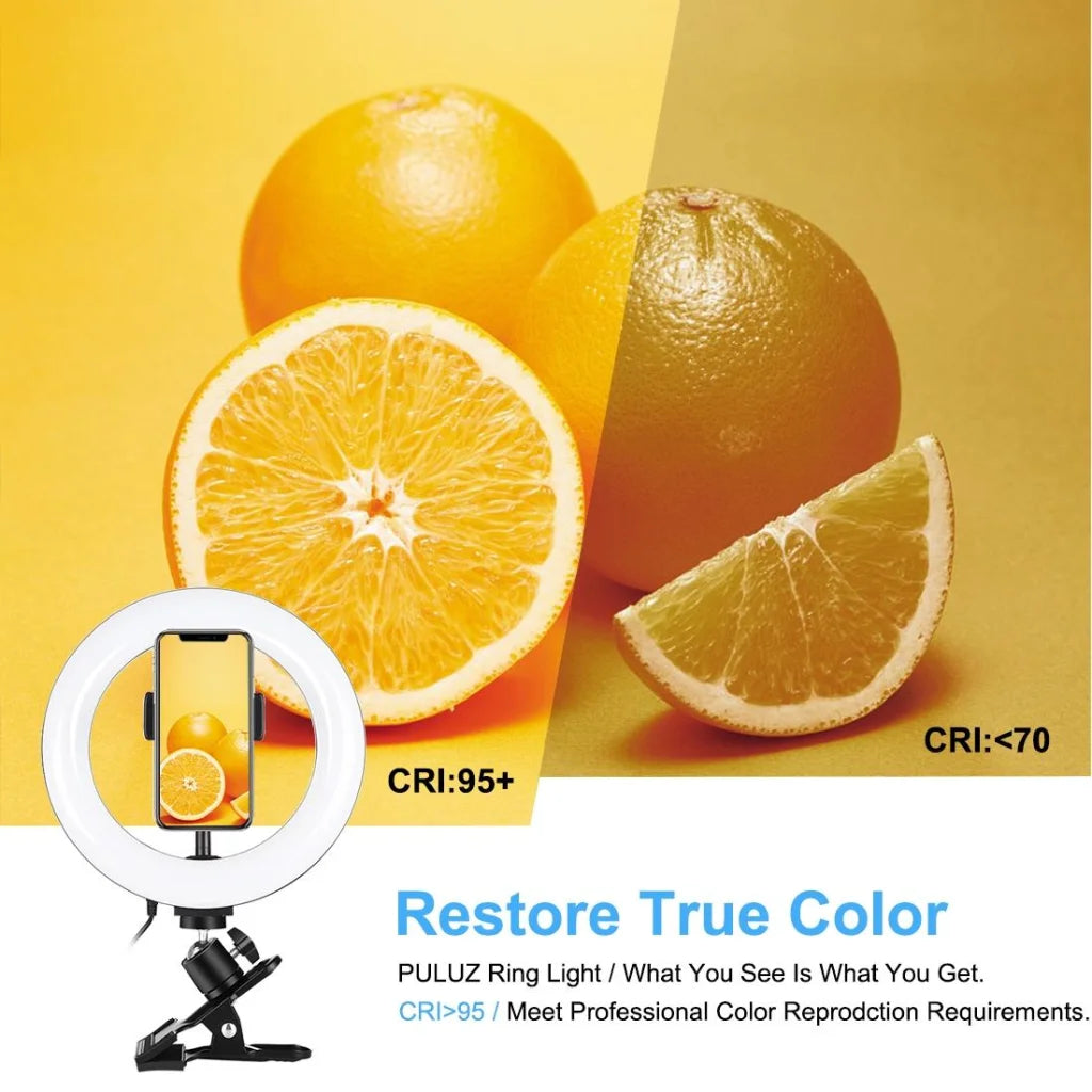 7.9 Ring Selfie Light with Dual Colour Led for Vlogging &