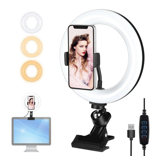 7.9 Ring Selfie Light with Dual Colour Led for Vlogging &