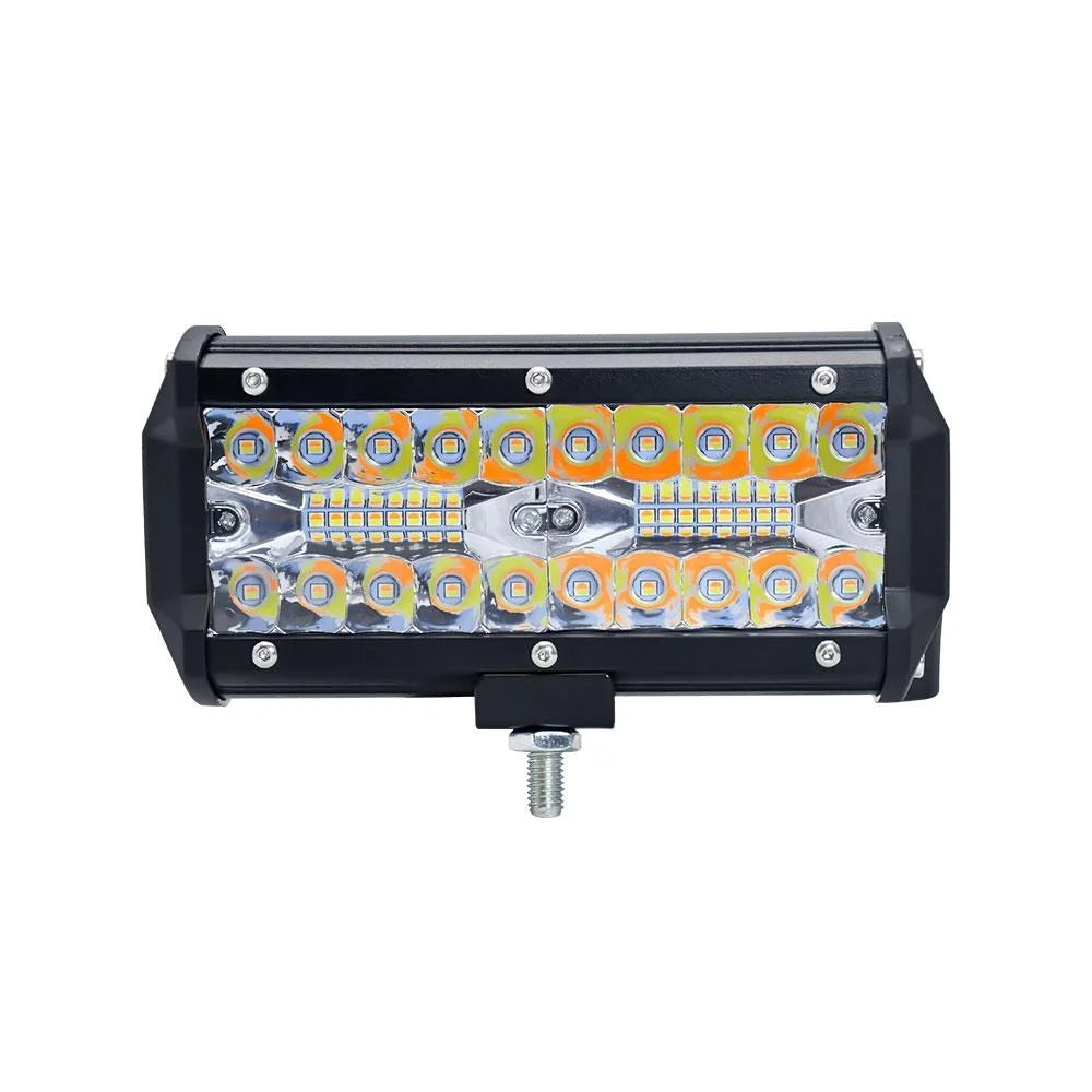 7 Inch 15W 3 Row Car Led Strip Light Working Refit