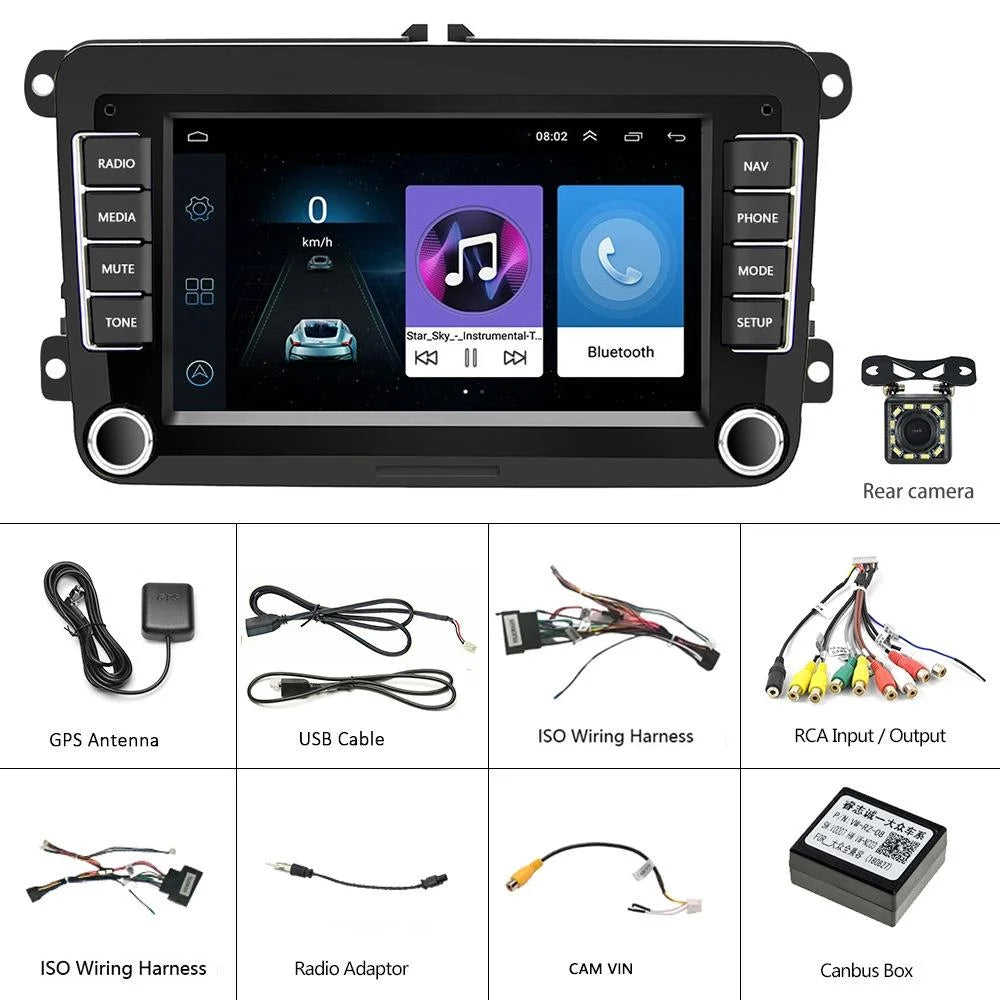 7 Inch Android Car Navigation Player For Volkswagen - 2