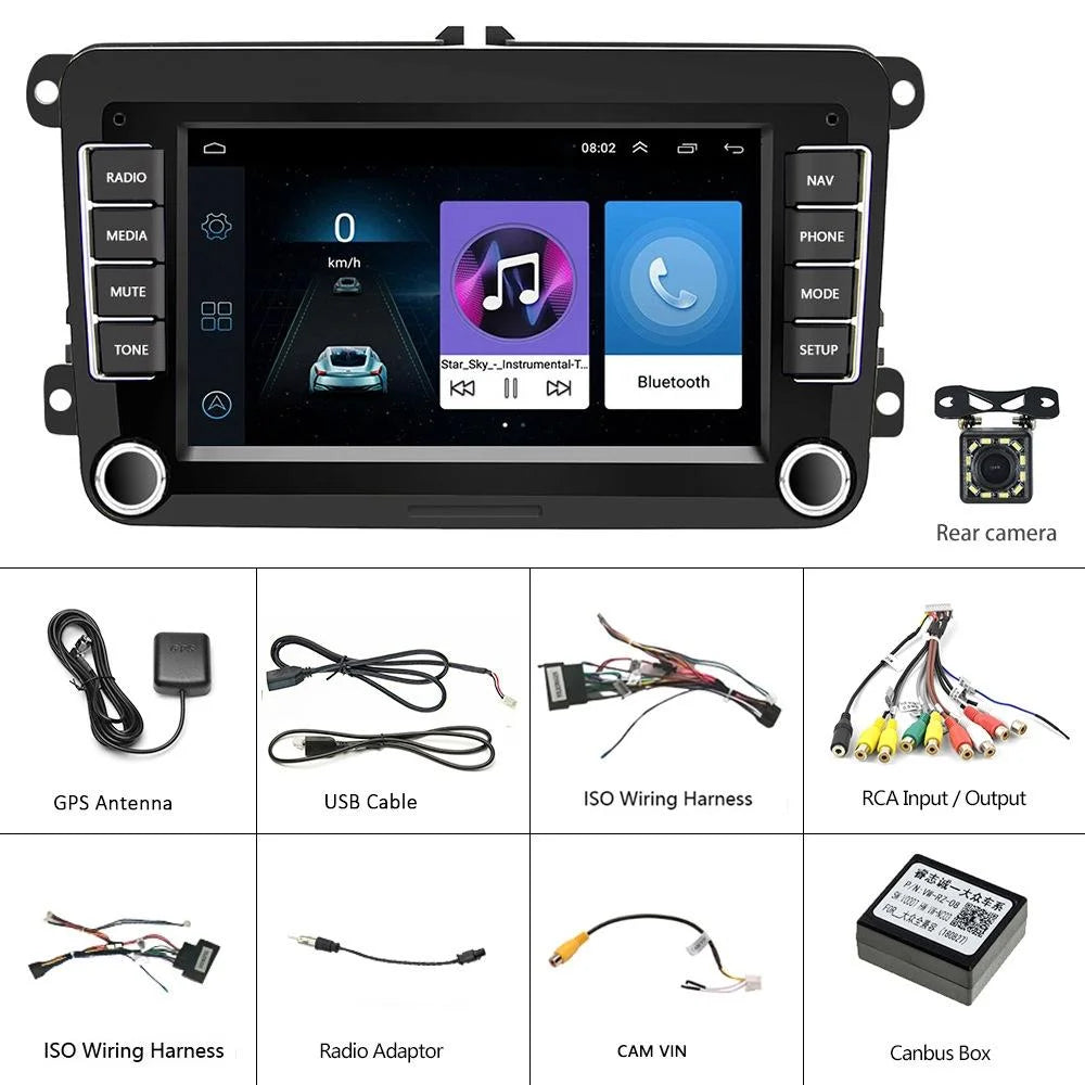 7 Inch Android Car Navigation Player For Volkswagen