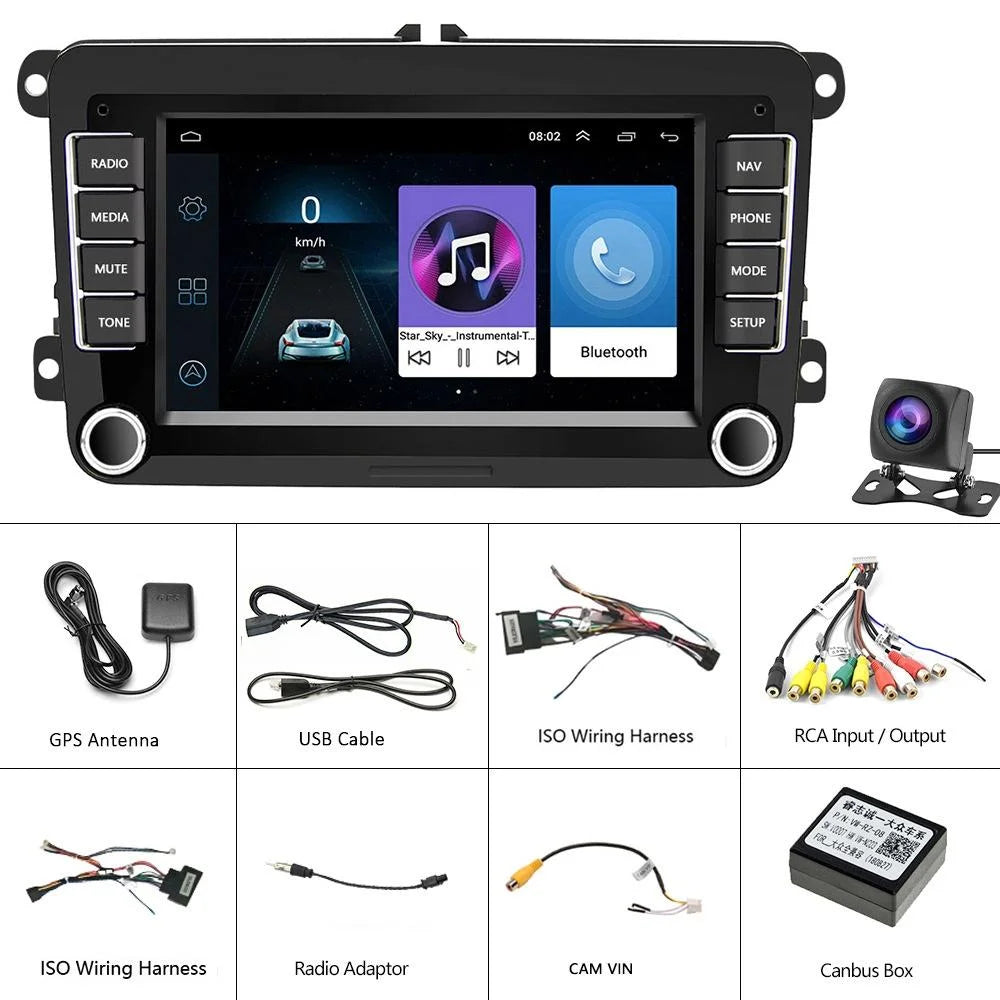 7 Inch Android Car Navigation Player + Wireless Carplay - 2