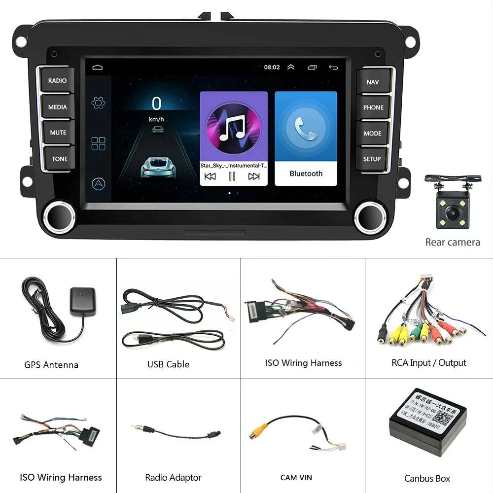 7 Inch Android Car Navigation Player With Wireless Carplay