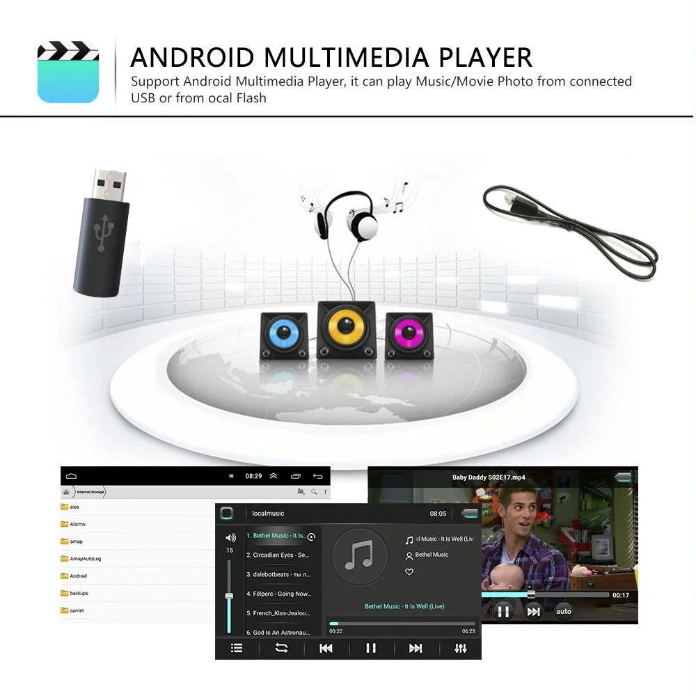 7 Inch Android Car Navigation Player With Wireless Carplay