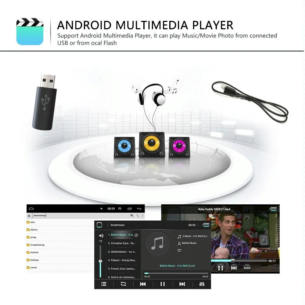 7 Inch Android Car Navigation Player With Wireless Carplay