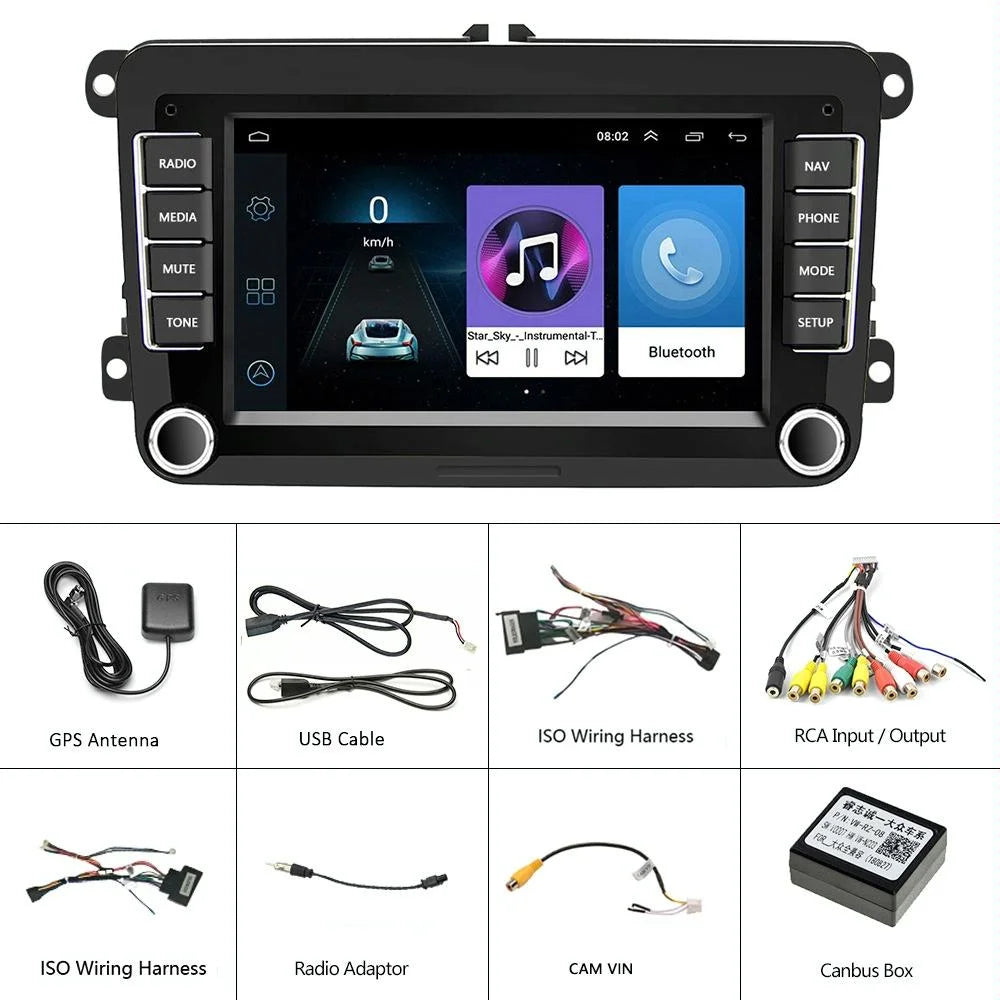7 Inch Android Car Navigation Player With Wireless Carplay