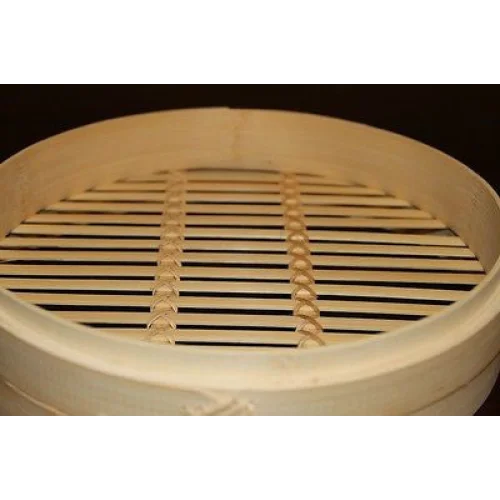 7 Inch Bamboo Steamer Set-2 Steamer Baskets With 1 Lid