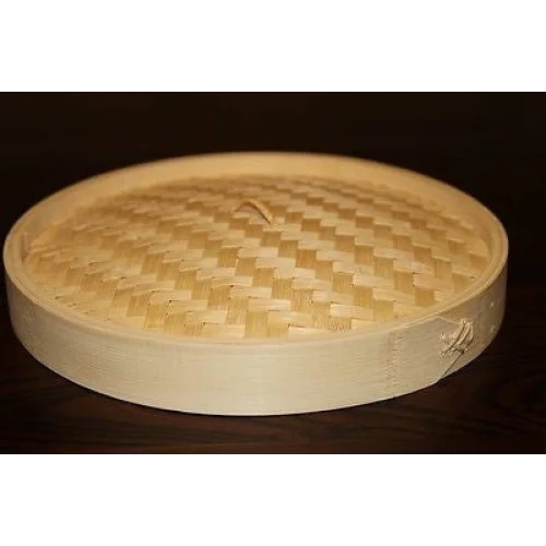 7 Inch Bamboo Steamer Set-2 Steamer Baskets With 1 Lid