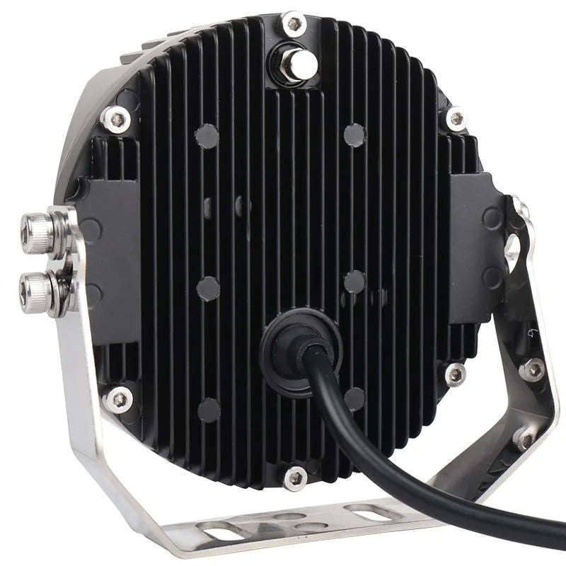 7 Inch Dc12V - 30V 8000Lm 6500K 90W Car Led Light On Three