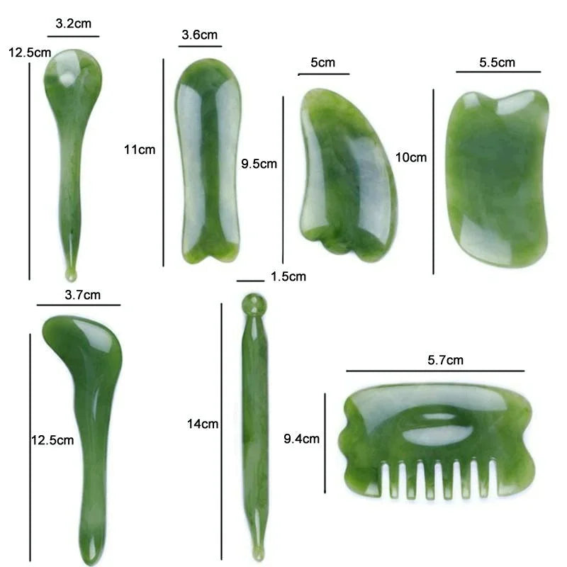 7-Piece Facial Tendon Stick & Scraping Board Set