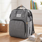 Bo Peep Nappy Changing Backpacks with Fold Out Mat Insulated Pockets Travel Grey