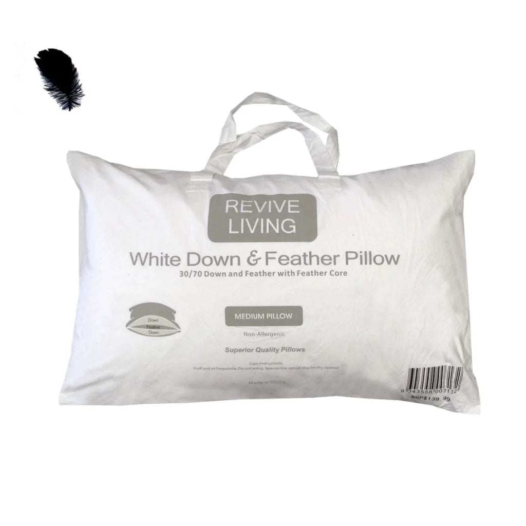 70 Feather 30 Down Superior Medium Standard Pillow 48x73 Cm Artex