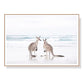 70cm x 100cm Kangaroo Wood Frame Canvas Wall Art - Spring