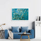 70cm x 100cm Van Gogh Almond Blossom White Frame Canvas