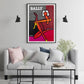 70cmx100cm Fashion Woman Black Frame Canvas Wall Art